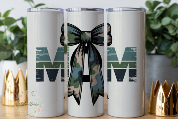 Camo Mom Bow Distressed 20oz Wrap Review