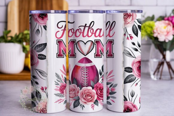 Football Mom Floral 20oz Tumbler Wrap Review