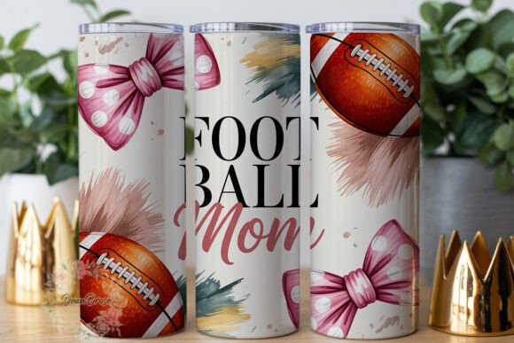 Football Mom Pink Bows Tumbler Wrap Review