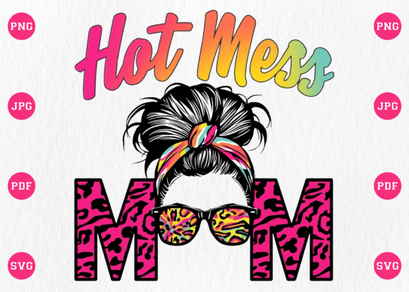 Hot Mess Mom Messy Bun PNG: An Embroidery Review