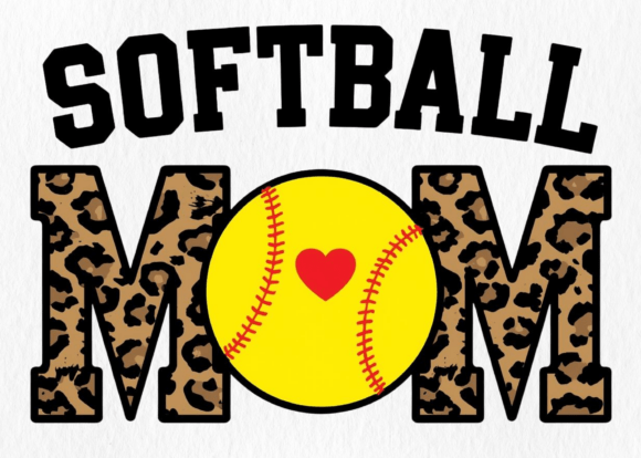 Softball Mom Retro PNG Leopard Print Review